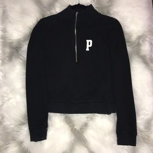Pink VS half Zip-up Hoodie